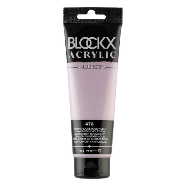 photoPeinture acrylique - Quinacridone rose violet - 473 - BLOCKX Artist - Qualité beaux-arts - Tube 120ml