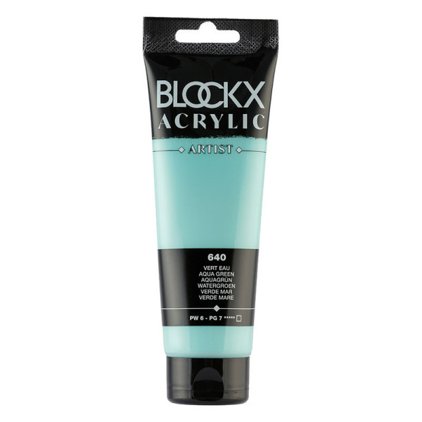photo-Peinture acrylique - Vert eau - 640 - BLOCKX Artist - Qualité beaux-arts - Tube 120ml