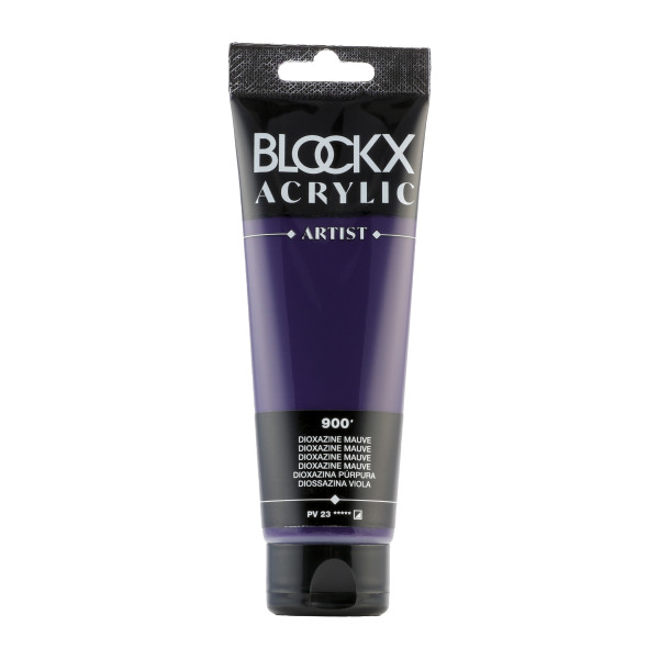 photo-Peinture acrylique - Dioxazine mauve - 900 - BLOCKX Artist - Qualité beaux-arts - Tube 120ml
