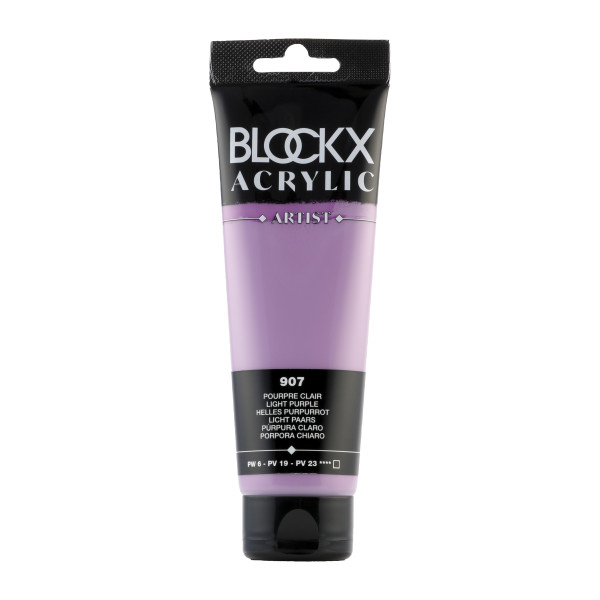 photo-Peinture acrylique - Pourpre clair - 907 - BLOCKX Artist - Qualité beaux-arts - Tube 120ml