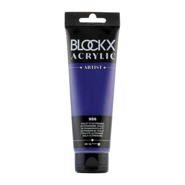 photo-Peinture acrylique - Violet outremer - 956 - BLOCKX Artist - Qualité beaux-arts - Tube 120ml