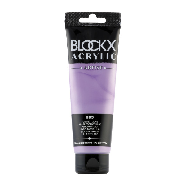 photo-Peinture acrylique - Nacré lilas - 995 - BLOCKX Artist - Qualité beaux-arts - Tube 120ml