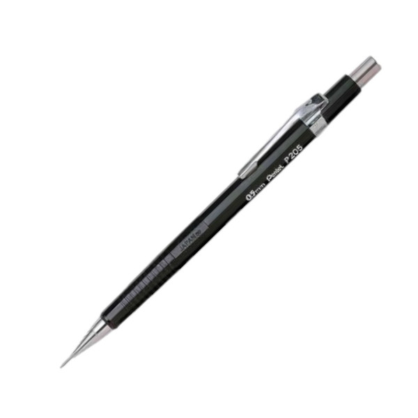 photo - Porte-mines - Noir - Rechargeable - Mine 0.5mm - Pentel - P205