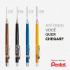 Porte-mines - Marron - Rechargeable - Mine 0.3mm - Pentel - P203