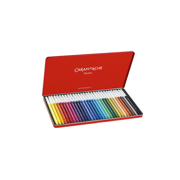 Feutres - Encre soluble à l'eau - Caran d'Ache - Fibralo - Boîte de 30 couleurs