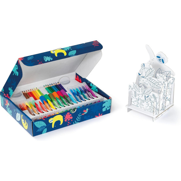 Coffret crayons couleurs + feutres - Coloriage - Maped - 50 pièces - Enfant