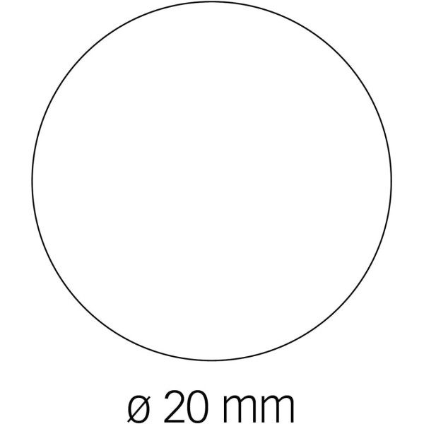 Gommettes - Ronde - Argent - 20mm - Rouleau de 1770 gommettes - Apli