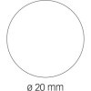 Gommettes - Ronde - Argent - 20mm - Rouleau de 1770 gommettes - Apli
