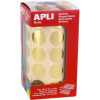 photo - Gommettes - Ronde - Or - 20mm - Rouleau de 1770 gommettes - Apli