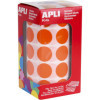 photo - Gommettes - Ronde - Orange - 20mm - Rouleau de 1770 gommettes - Apli