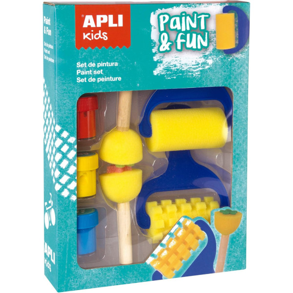 photo - Tampons et rouleaux - Set de peinture - Enfant - Gouache - Apli Kids - Loisirs créatifs