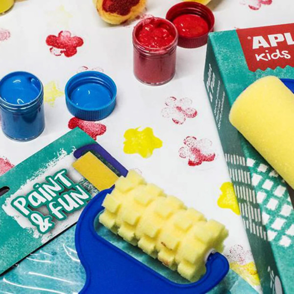 Tampons et rouleaux - Set de peinture - Enfant - Gouache - Apli Kids - Loisirs créatifs