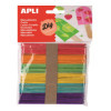 photo - Bâtonnets en bois - Colorés - 50 pièces - 11,4cm - Loisirs créatifs - Apli Kids