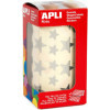 photo - Gommettes - Etoiles - Argent - Rouleau de 2360 gommettes - Apli