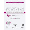 photo - Bloc - Peinture aquarelle - Grain fin - A4 - 21x29,7cm - 300g - Clairefontaine - Fontaine