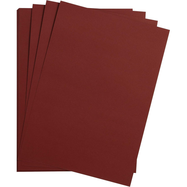photo - Lot de 25 feuilles Maya - Papier à dessin - A4 - 270g - Bordeaux - Clairefontaine