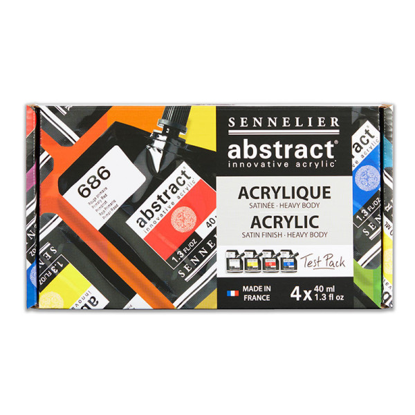 photo - Peinture acrylique - Sennelier - Abstract - Satinée - Heavy body - 4 x40ml