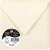 photo - Enveloppes - Carré - 140x140mm - Pollen - Ivoire - 20 unités - Clairefontaine