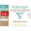 photo-Papier millimétré + papier calque - A4 - 21x29,7 cm - Pochette de 12 feuilles - Clairefontaine