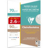 Papier millimétré + papier calque - A4 - 21x29,7 cm - Pochette de 12 feuilles - Clairefontaine