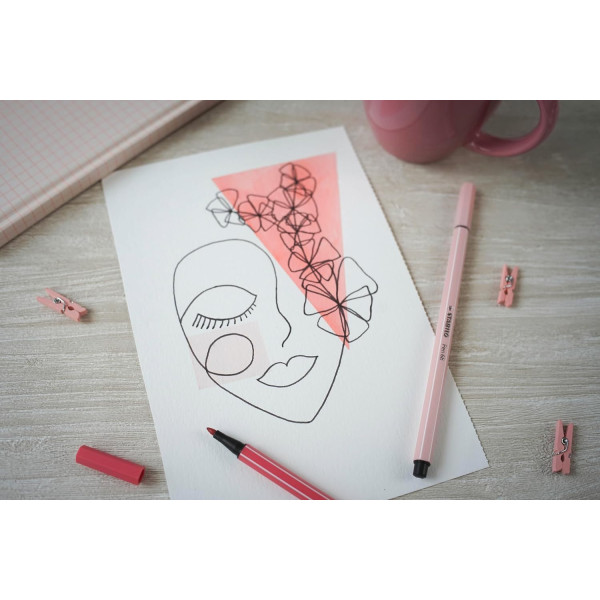 Feutres de coloriage - Dessin - Stabilo - Pen 68 - Edition NatureColors - 10 couleurs
