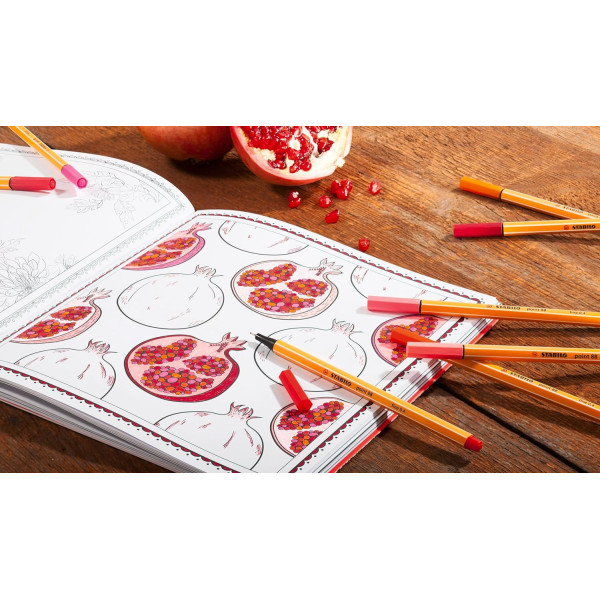 Feutres - Ecruiture - Pointe fine - Stabilo - Point88 - Edition NatureColors - 10 couleurs