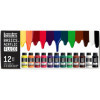 photo - Peinture acrylique - Liquitex - Basics Acrylic Fluid - 12 couleurs - Flacons 118ml