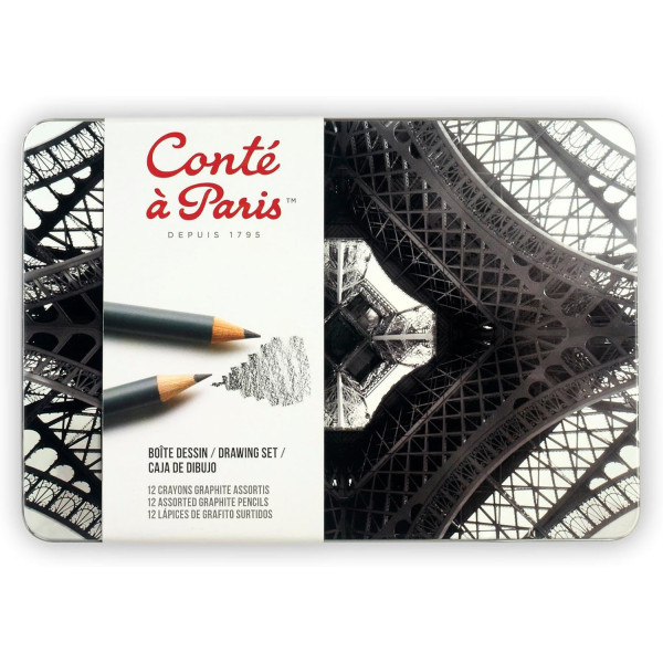 photo - Crayons graphite - Dessin - Beaux-arts - Conté à Paris - 12 dureté 3H à 6B