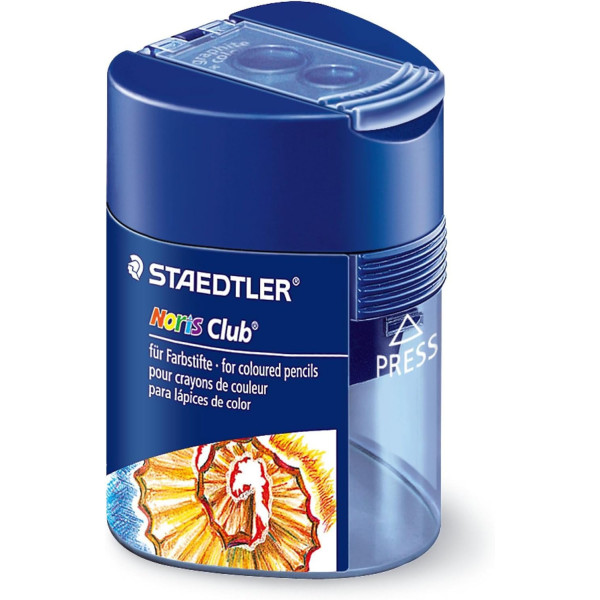 photo - Taille-crayon - 2 trous - Avec réservoir en plastique - Staedtler - Noris