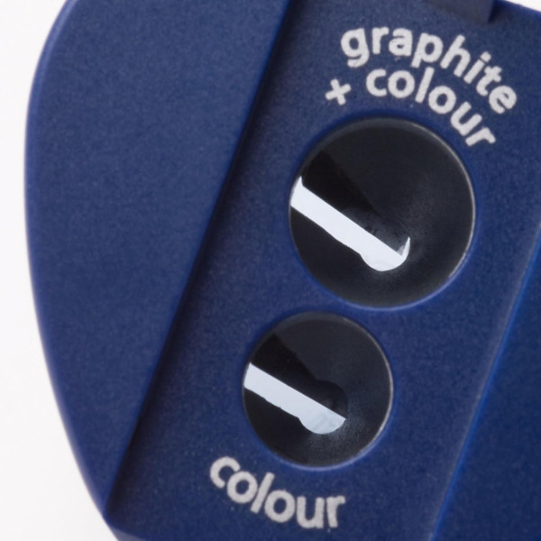 Taille-crayon - 2 trous - Avec réservoir en plastique - Staedtler - Noris
