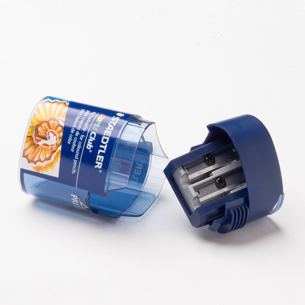 Taille-crayon - 2 trous - Avec réservoir en plastique - Staedtler - Noris