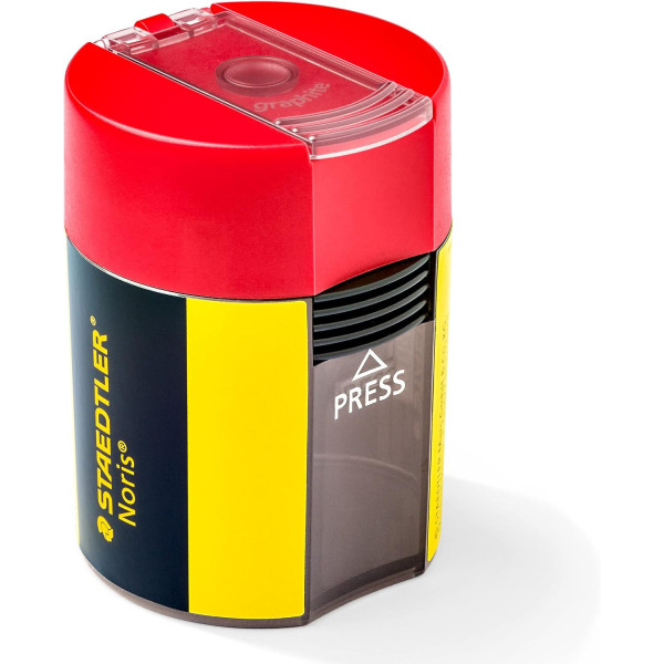 photo - Taille-crayon - 1 trou - Avec réservoir en plastique - Staedtler - Noris