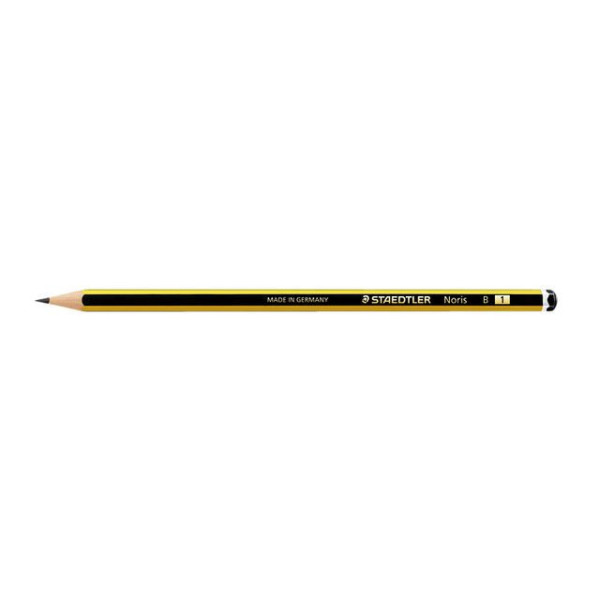 Lot de 5 crayons graphites - Dureté de 2B à 2H - Bois recyclé - Staedtler - Noris