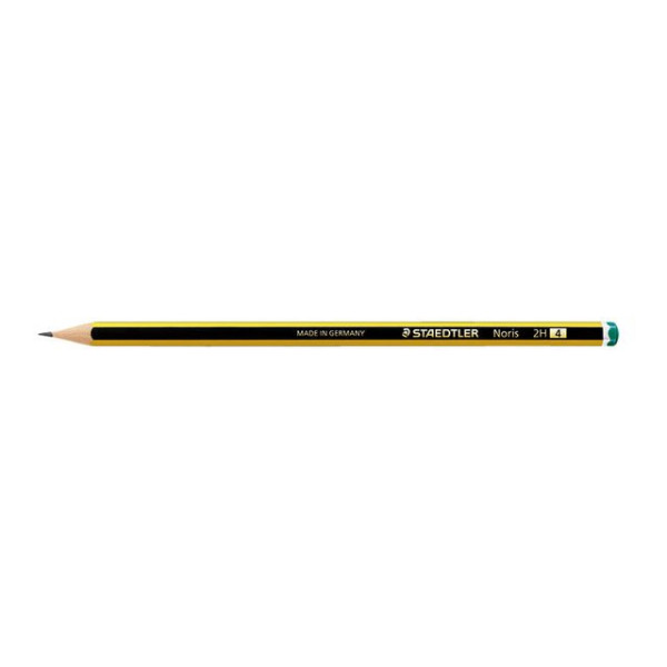 Lot de 5 crayons graphites - Dureté de 2B à 2H - Bois recyclé - Staedtler - Noris