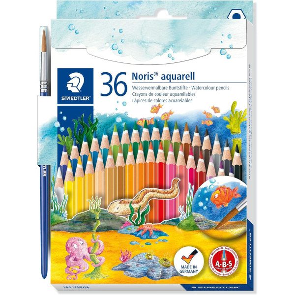 photo - 36 crayons de couleur - Aquarellable -  Staedtler - Noris Aquarell