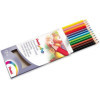 12 crayons de couleur - Coloriage - Corps en bois - Loisirs créatifs - Pentel Arts