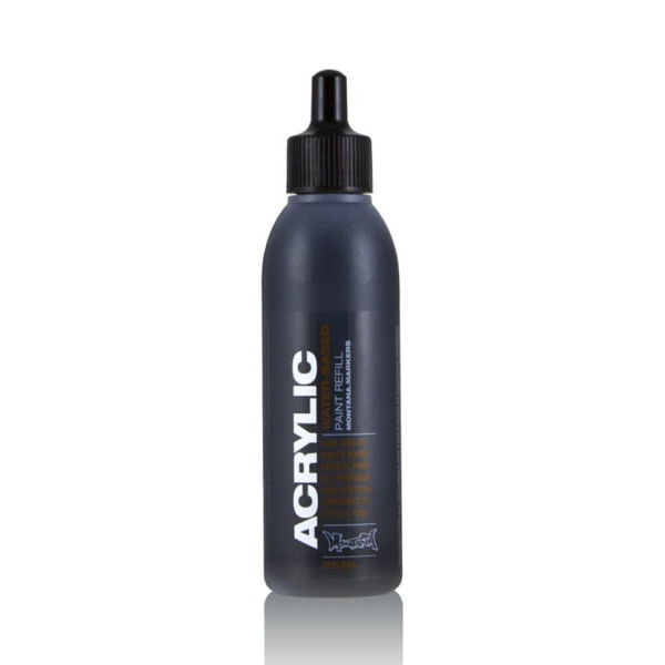 photo - Recharge pour marqueur acrylique - Noir - Montana Cans - Flacon 25ml