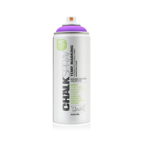 photo - Bombe de peinture - Marquage craie - Effaçable - Violet - CH4150 - 400ml - Montana Cans Chalk