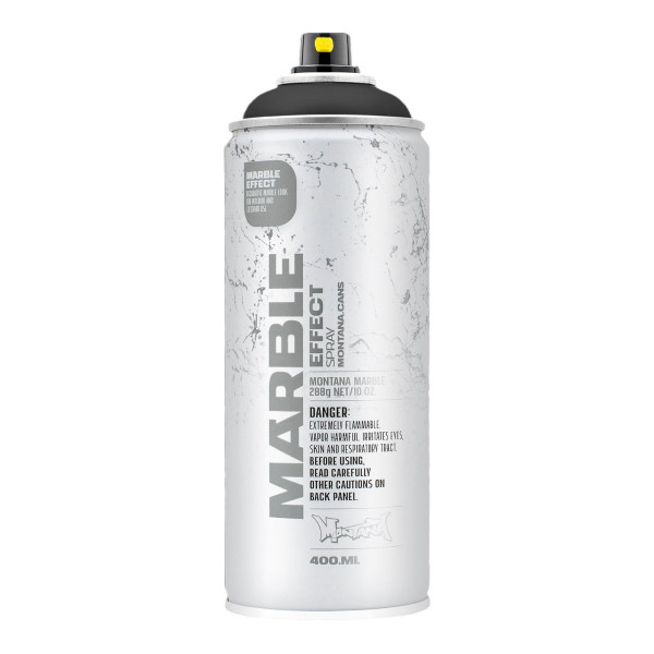 photo - Bombe de peinture - Black - Effet marbre - EM9000 - 400ml - Montana Cans Effect