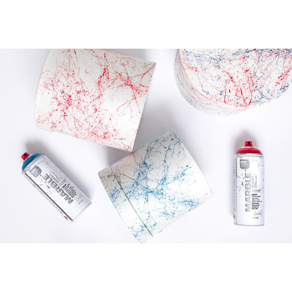 Bombe de peinture - White - Effet marbre - EM9100 - 400ml - Montana Cans Effect