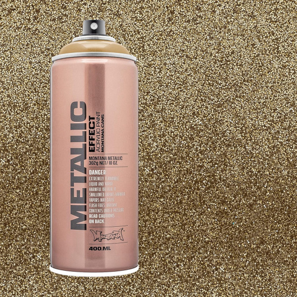 Bombe de peinture - Gold - Effet métallique - Acrylique - EMC1050 - 400ml - Montana Cans
