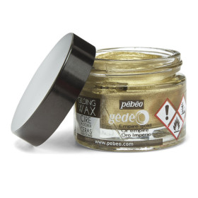 Cire à dorer - Or empire - Tous supports - Pébéo - Gédéo - Pot de 30 ml