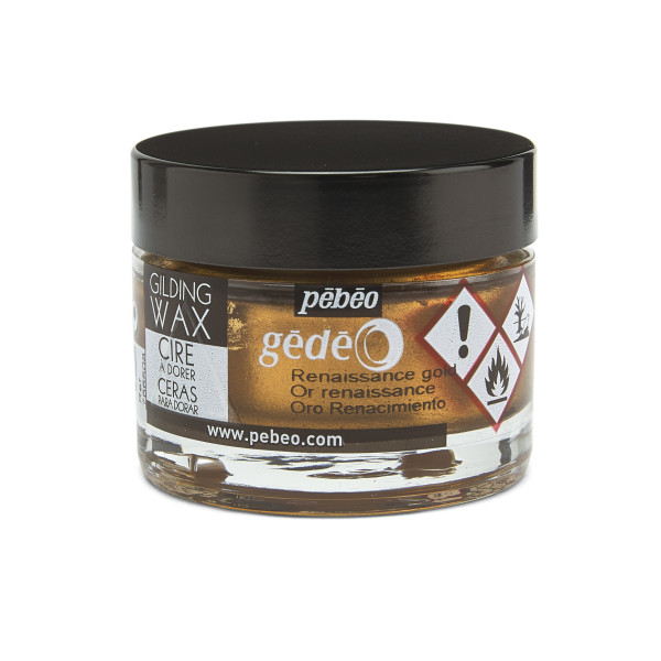 photo - Cire à dorer - Or renaissance - Tous supports - Pébéo - Gédéo - Pot de 30 ml