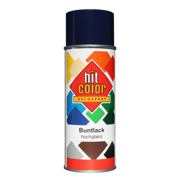 photo - Bombe de peinture - Bleu Chagall - Brillant - Décoration - Tous supports - Hit Color - 400ml