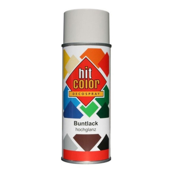 photo - Bombe de peinture - Crème - RAL9001 - Brillant - Décoration - Tous supports - Hit Color - 400ml