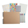 Album de scrapbooking - 32x22cm - Inclus stickers, feutres, pochoirs, coins photos - Exacompta