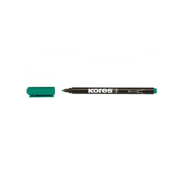 Marqueur Permanent "K Marker Fine" Pointe Médium Vert Kores pas cher