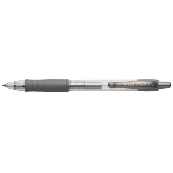Stylo roller G-2 encre gel - Argent - Pilot pas cher
