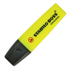 photo-Surligneur - STABILO BOSS ORIGINAL- Jaune