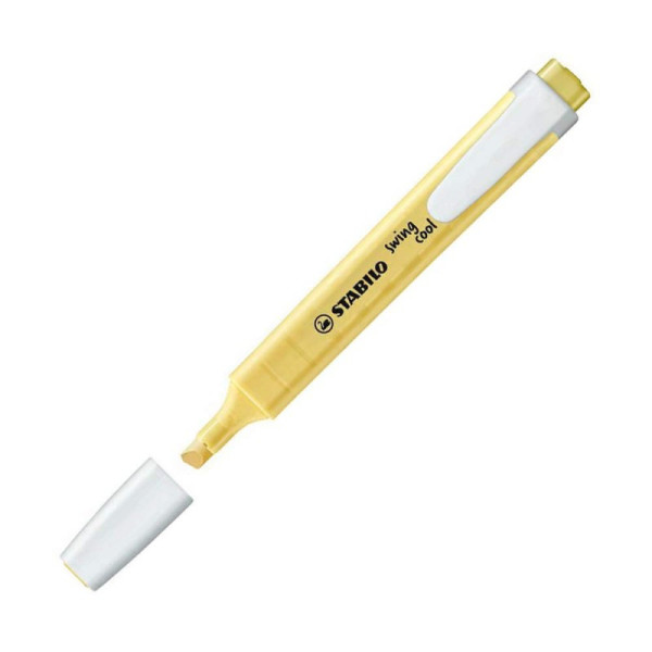Surligneur jaune pastel - STABILO Swing cool pas cher